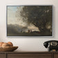 Dance Under the Trees at the Edge of the Lake, c. 1865-1870 - Floater Framed Canvas Print