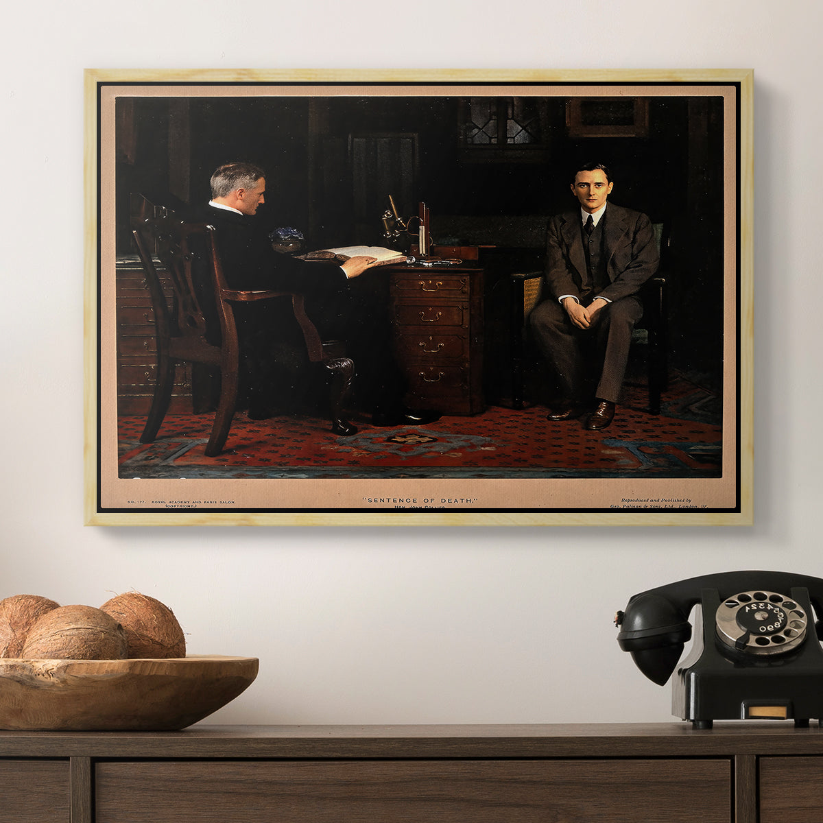 The Sentence of Death, 1908 - Floater Framed Canvas Print