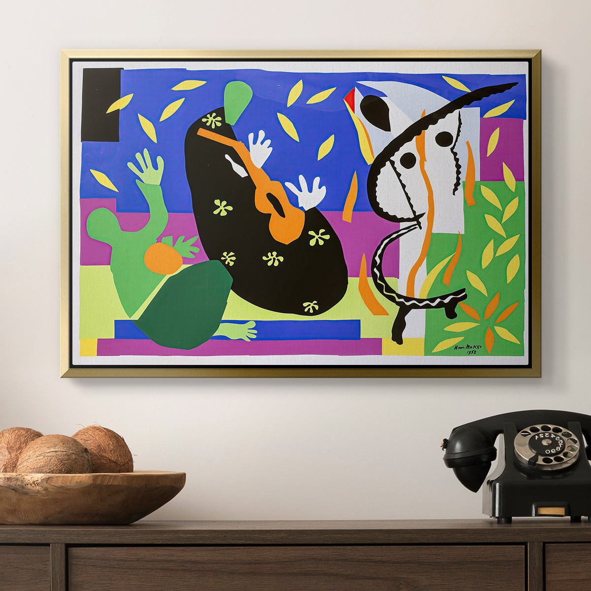 The Sorrows of the King, 1952 - Floater Framed Canvas Print
