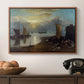 Sun Rising through Vapour: Fishermen Cleaning and Selling Fish, c. 1807 - Floater Framed Canvas Print