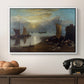 Sun Rising through Vapour: Fishermen Cleaning and Selling Fish, c. 1807 - Floater Framed Canvas Print