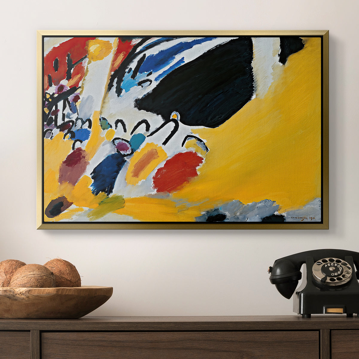 Impression III (Concert), 1911 - Floater Framed Canvas Print