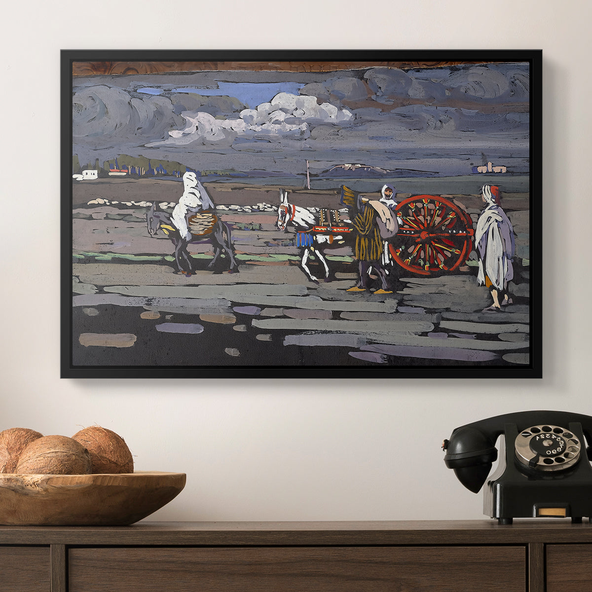 Country Road (Landstrasse), 1905 - Floater Framed Canvas Print