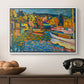 Study for Autumn Landscape with Boats, 1908 - Floater Framed Canvas Print