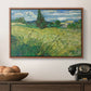 Green Wheat Field with Cypress, 1889 - Floater Framed Canvas Print
