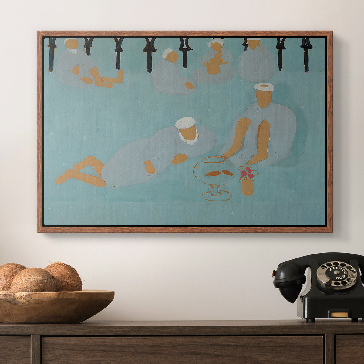 Arab Coffeehouse (Le café Maure), 1913 - Floater Framed Canvas Print