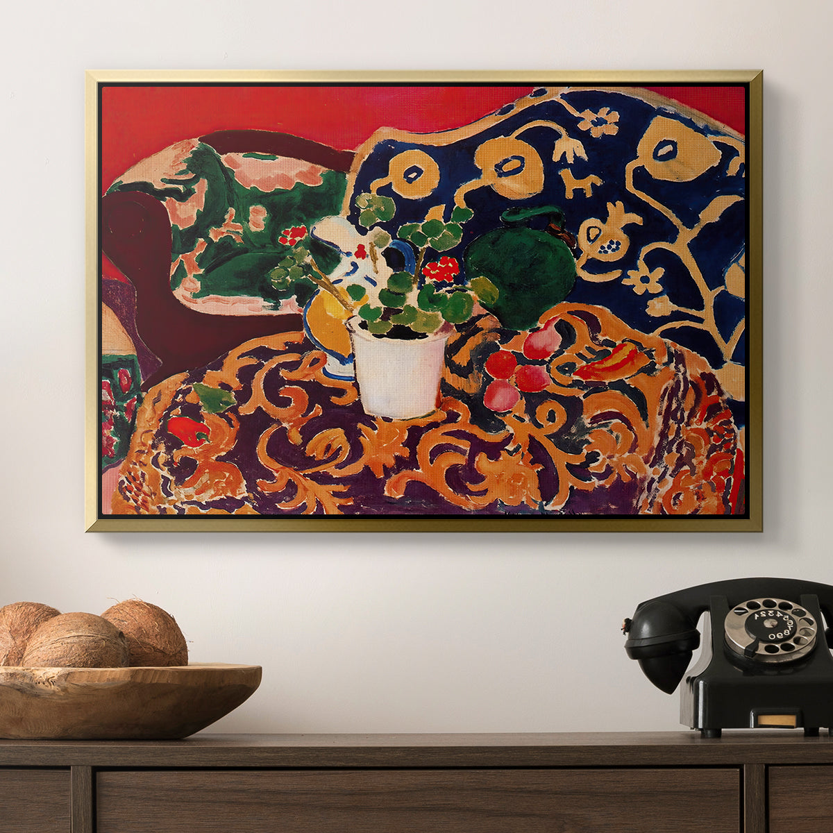 Spanish Still Life, c. 1910 - Floater Framed Canvas Print