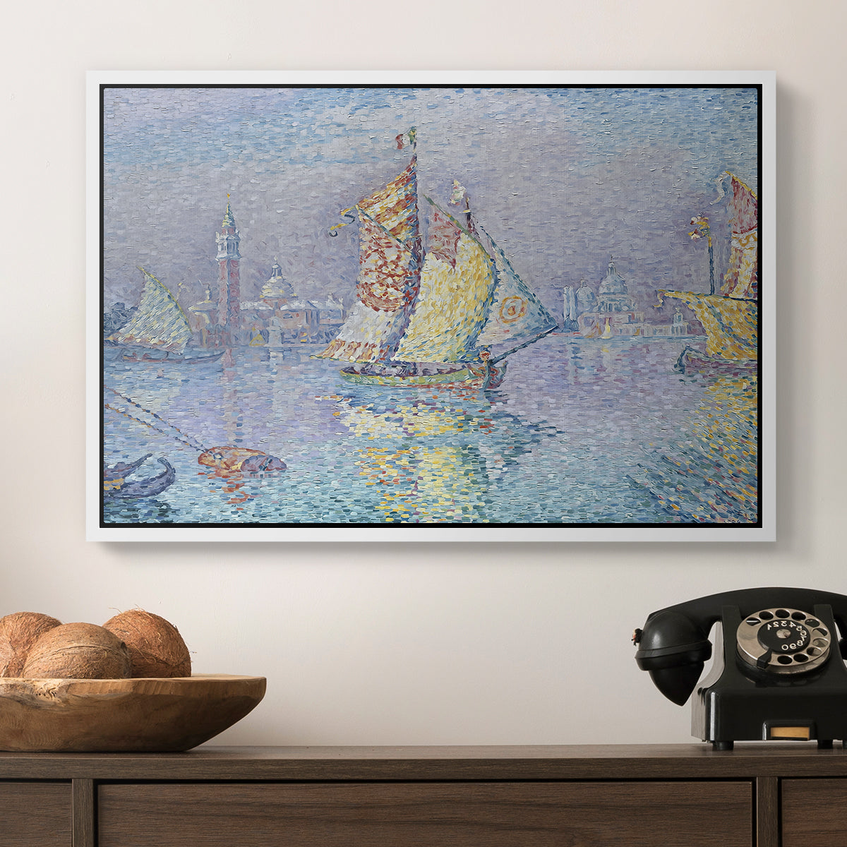 Venice, the Yellow Sail, 1904 - Floater Framed Canvas Print