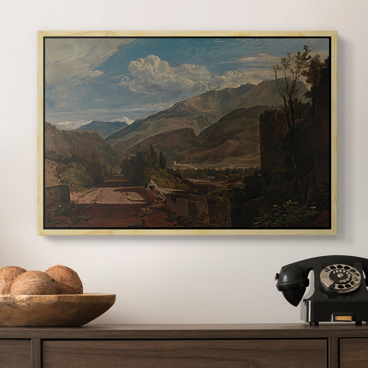 Bonneville, Savoy, 1803 - Floater Framed Canvas Print