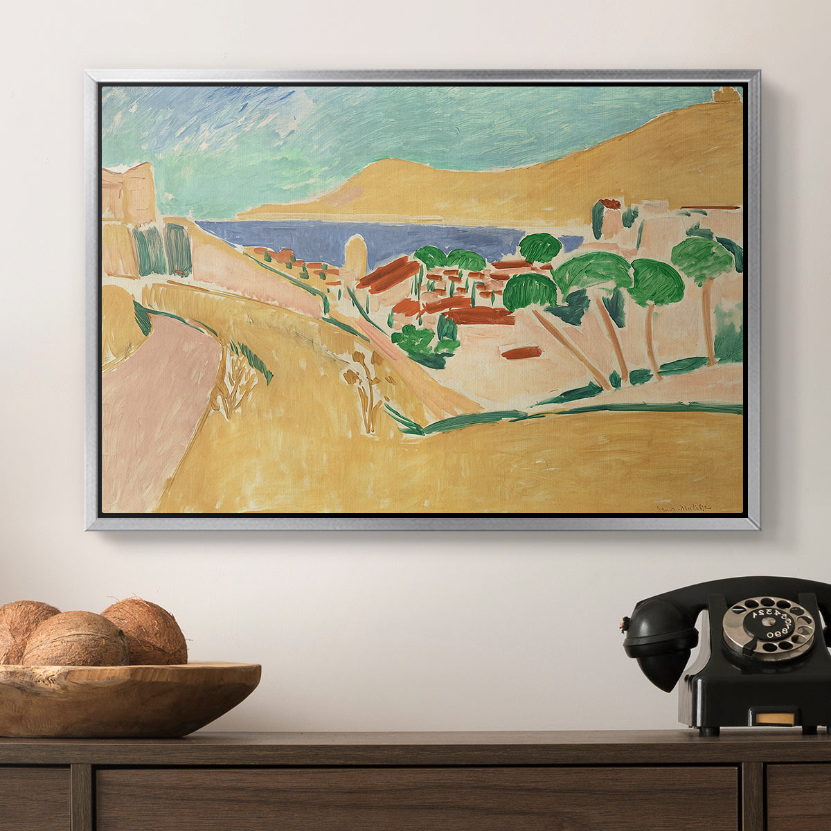 Collioure in August, c. 1911 - Floater Framed Canvas Print