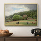 Farm with Grazing Cows (Bondegård med beitende kuer), 1892 - Floater Framed Canvas Print
