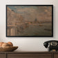 Somerset House Terrace from Waterloo Bridge, c. 1819 - Floater Framed Canvas Print