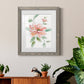 Peony Contour - Barnwood Framed Art Print