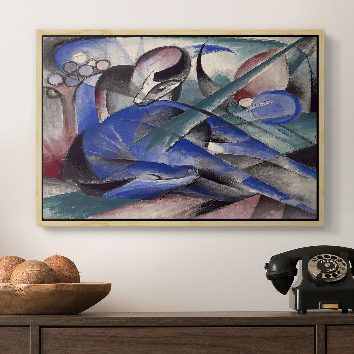 Dreaming Horse, 1913 - Floater Framed Canvas Print