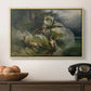 Eagles and Dying Stag on a Lakeshore, 1836 - Floater Framed Canvas Print