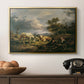 Young Peasant Couple Resting in the Field, 1829 - Floater Framed Canvas Print