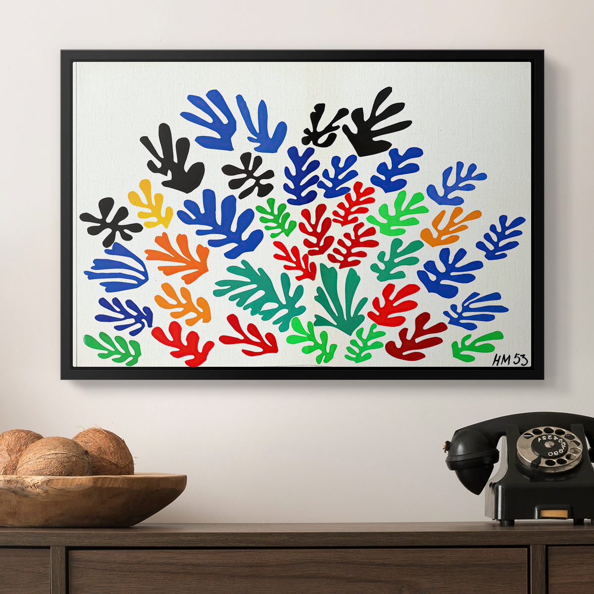The Sheaf (La gerbe), 1953 - Floater Framed Canvas Print