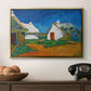 Three White Cottages at Saintes-Maries, 1888 - Floater Framed Canvas Print