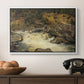 Waterfall in Hallingdal, 1848 - Floater Framed Canvas Print