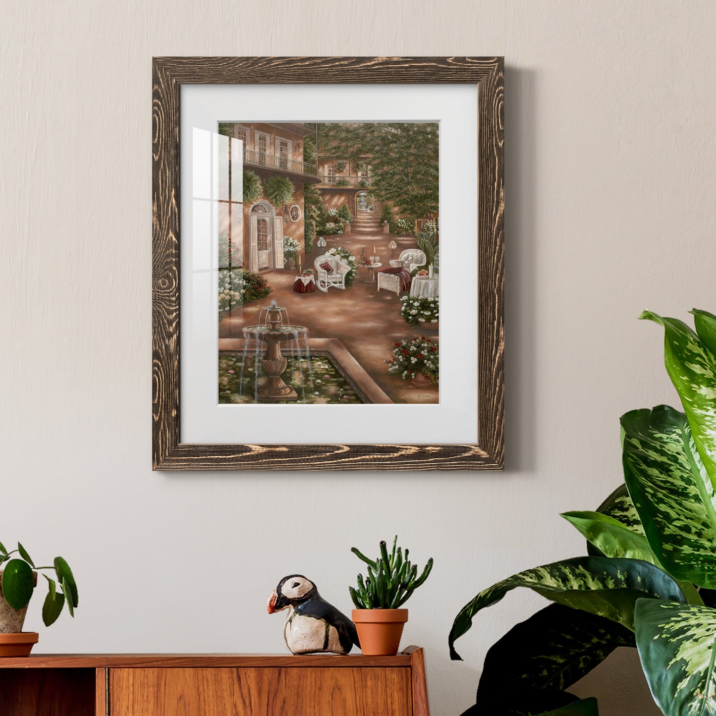 Evening Cocktails I - Premium Framed Print - Distressed Barnwood Frame - Ready to Hang