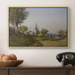 Village Landscape with Church, 1891 - Floater Framed Canvas Print