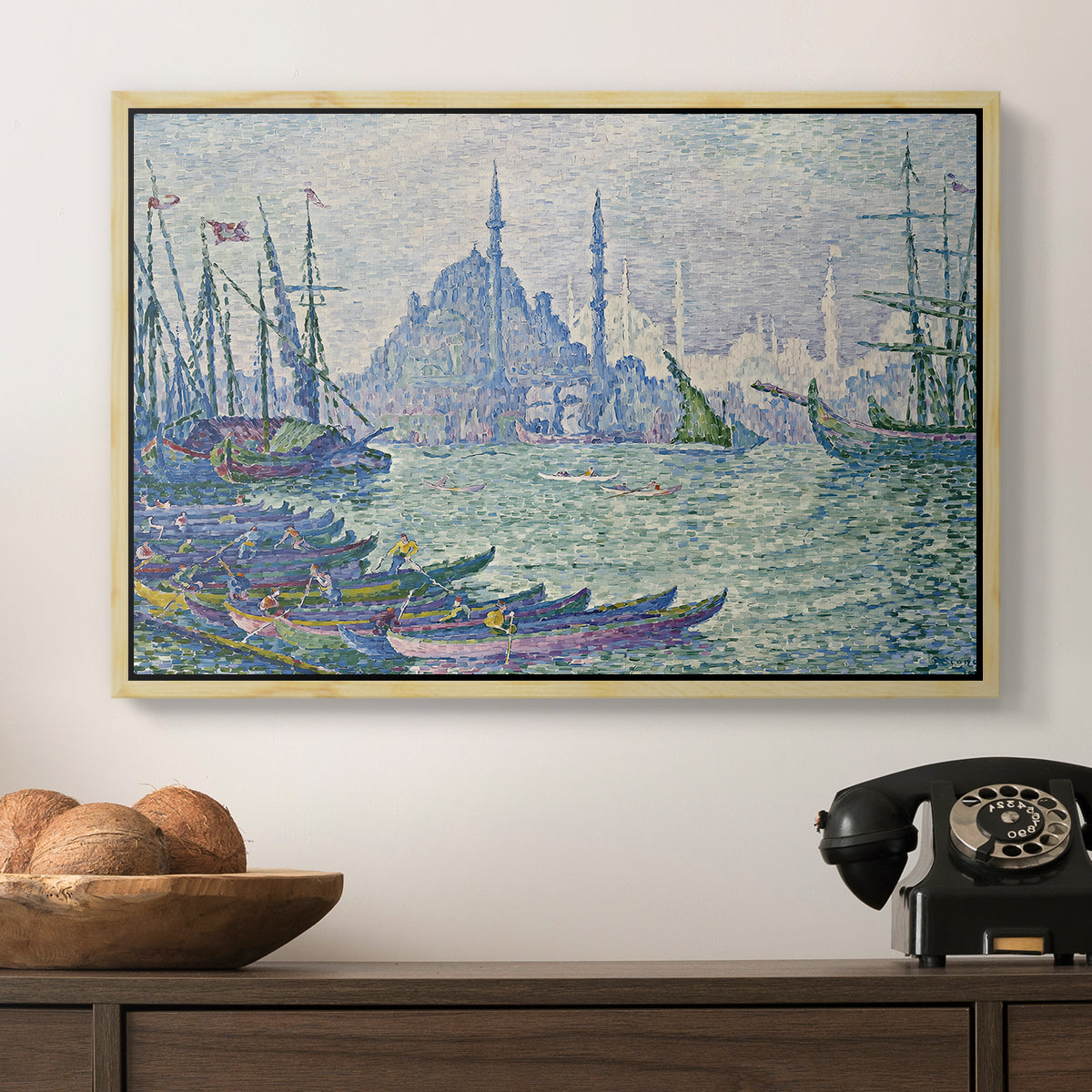 The Golden Horn, Minarets, 1907 - Floater Framed Canvas Print