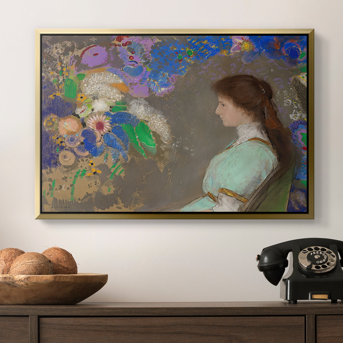 Portrait of Violette Heymann, 1910 - Floater Framed Canvas Print