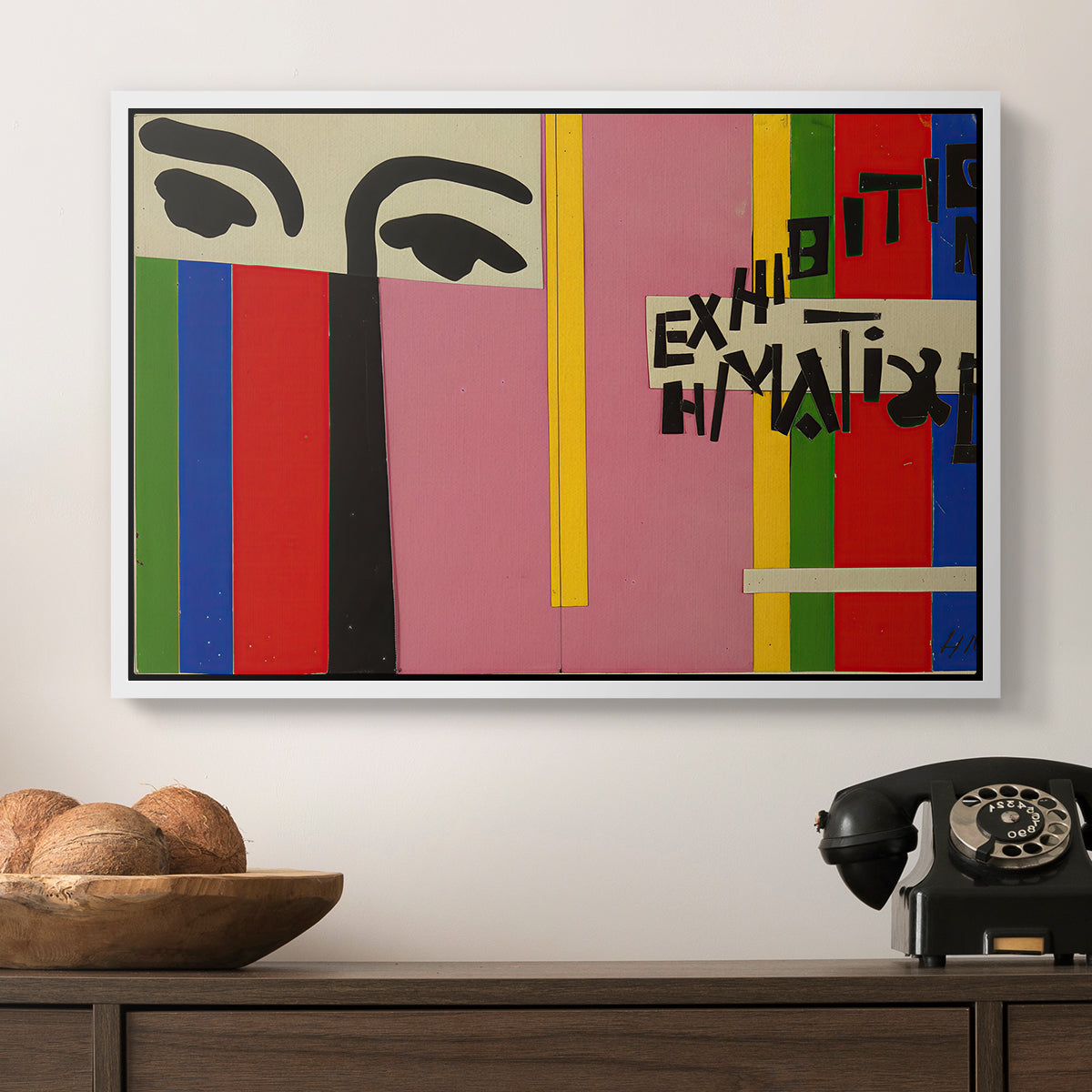Design for Cover of Exhibition Catalogue, 1951 - Floater Framed Canvas Print