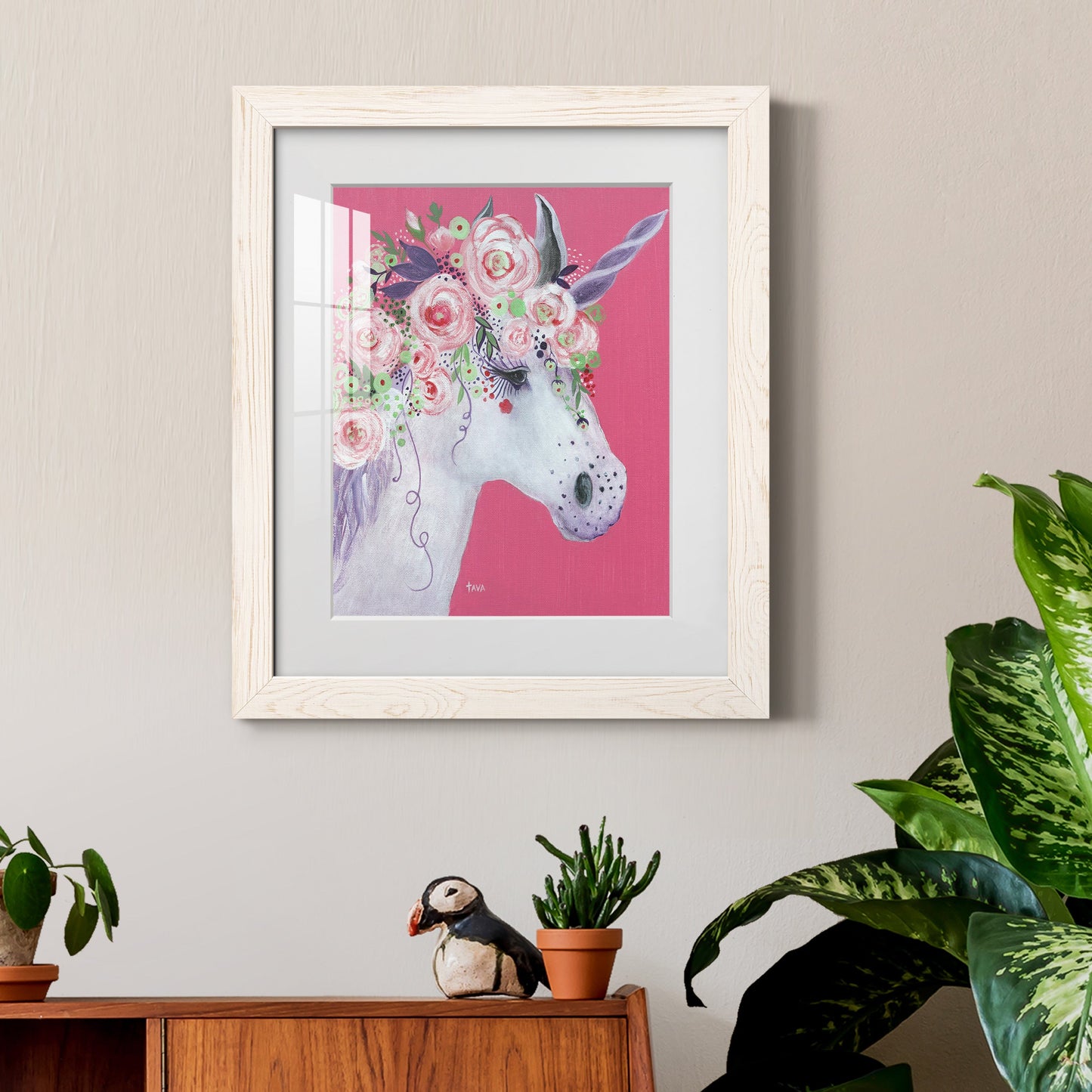 Unicorn II - Premium Framed Print - Distressed Barnwood Frame - Ready to Hang