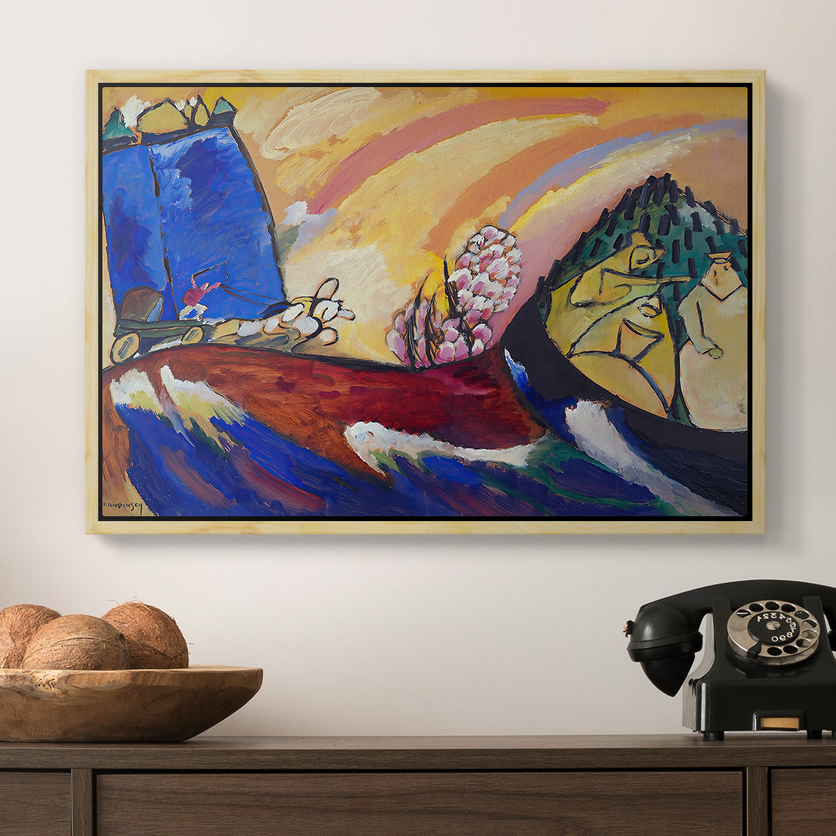 Painting with Troika, 1911 - Floater Framed Canvas Print