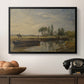 Barge below Flatford Lock, c. 1810 - Floater Framed Canvas Print