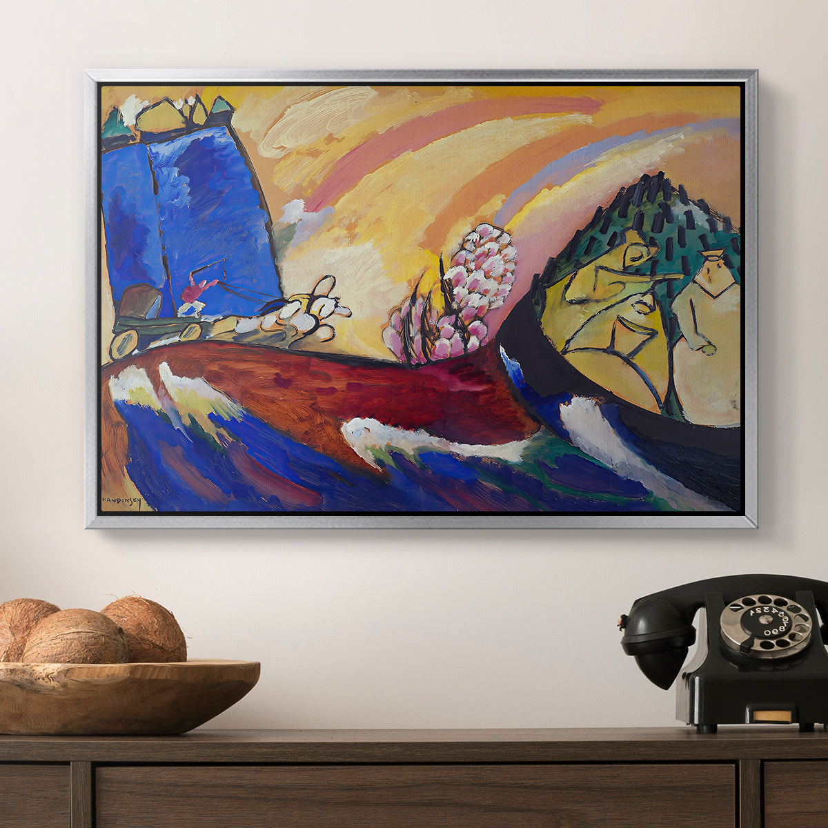 Painting with Troika, 1911 - Floater Framed Canvas Print