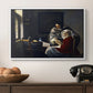 Girl Interrupted at Her Music, c. 1658-1659 - Floater Framed Canvas Print