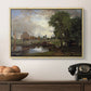 Dedham Lock and Mill, c. 1820 - Floater Framed Canvas Print