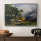 The Harvest Wagon (Der Heuwagen), c. 1850 - Floater Framed Canvas Print
