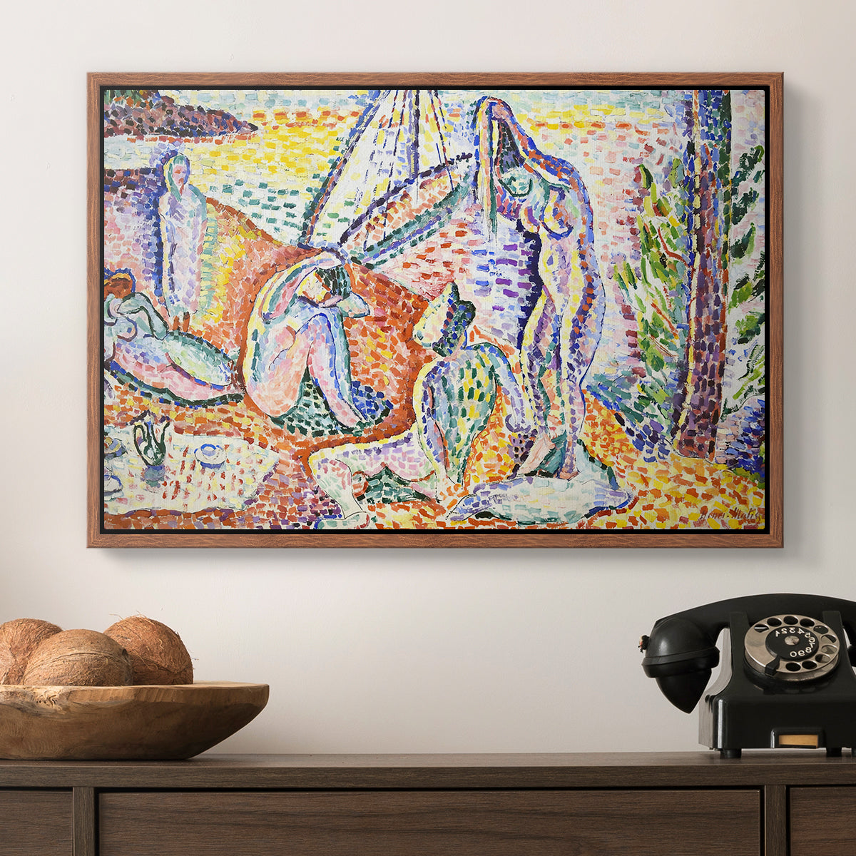 Luxe, Calme et Volupté, 1904 - Floater Framed Canvas Print