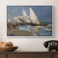 The Beach at Valencia, 1908 - Floater Framed Canvas Print