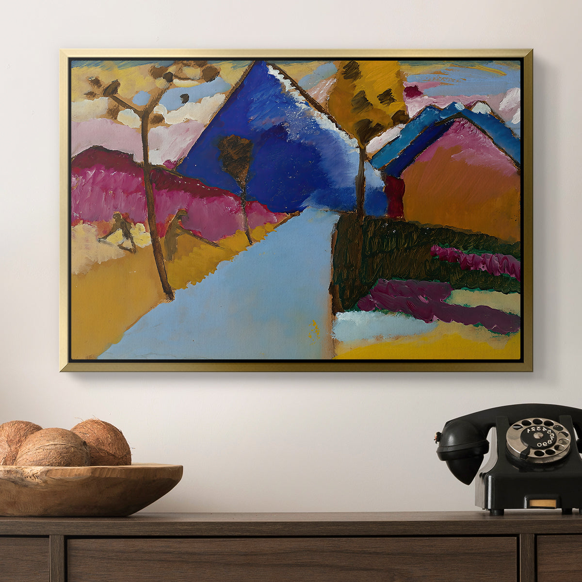 Kochel Straight Street, 1909 - Floater Framed Canvas Print