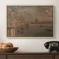 Somerset House Terrace from Waterloo Bridge, c. 1819 - Floater Framed Canvas Print