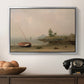 The Stranded Boat, 1863 - Floater Framed Canvas Print