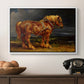 The Shire Horse Elephant in an Extensive Landscape, c. 1850s - Floater Framed Canvas Print