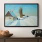 Shoveling Snow on a Beautiful Winter Day, c. 1898 - Floater Framed Canvas Print