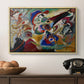 Fragment 2 for Composition VII, 1913 - Floater Framed Canvas Print