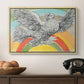 Flying Dove with Rainbow (Colombe volant à l'Arc-en-ciel), 1952 - Floater Framed Canvas Print