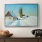 Shoveling Snow on a Beautiful Winter Day, c. 1898 - Floater Framed Canvas Print