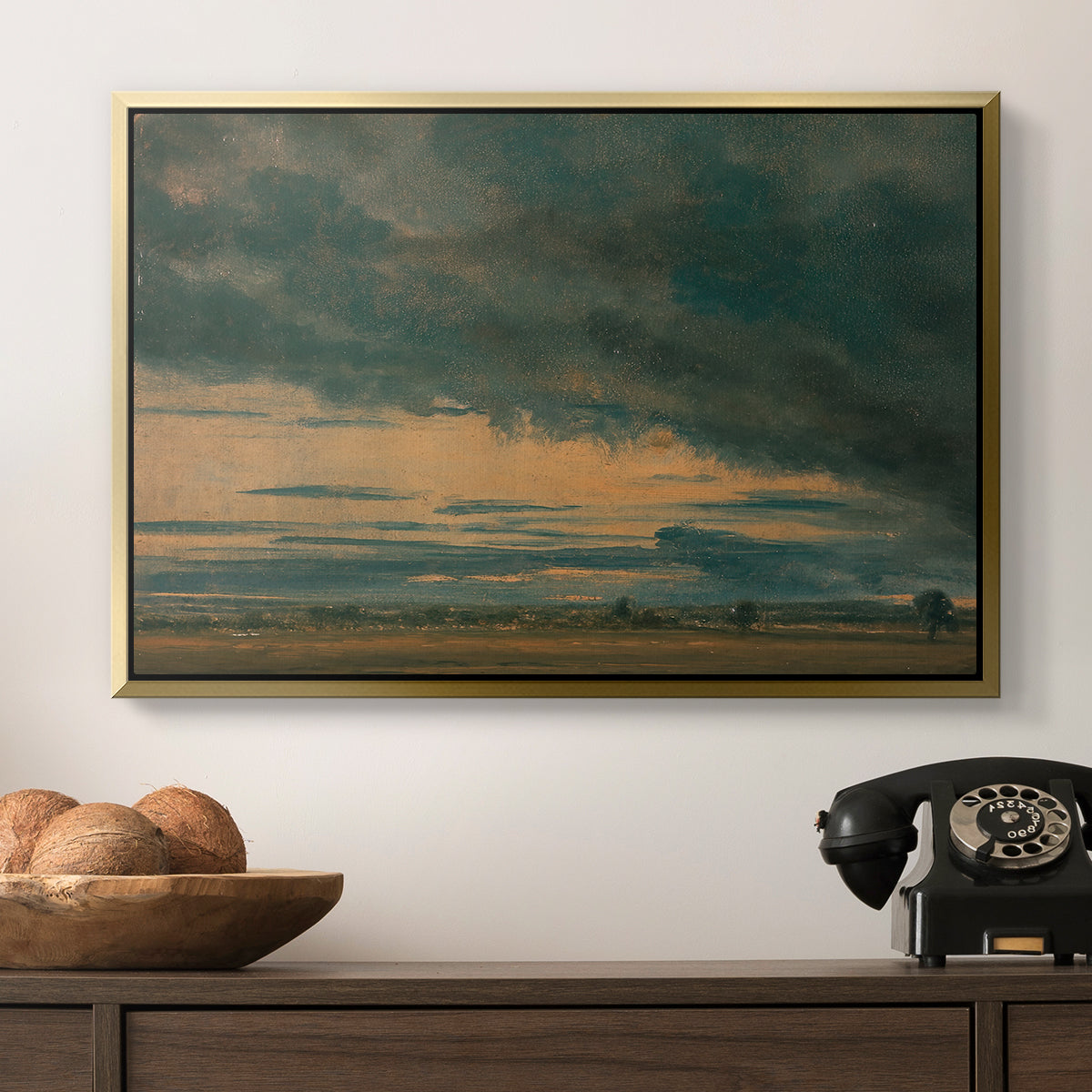 Cloud Study, c. 1821 - Floater Framed Canvas Print