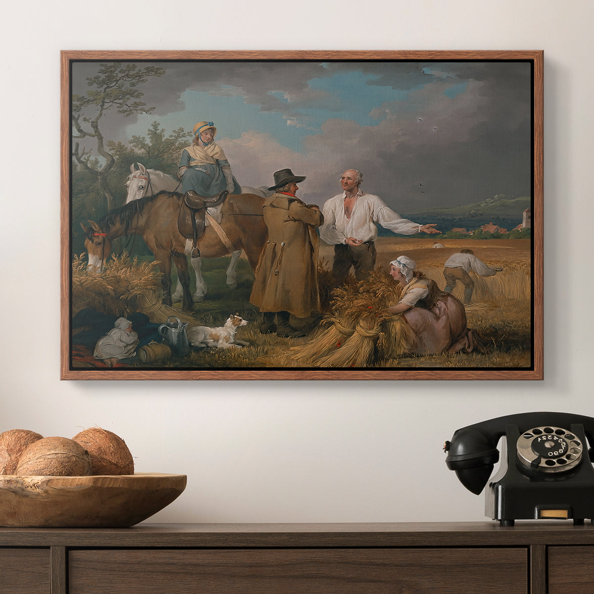 The Reapers, 1800 - Floater Framed Canvas Print