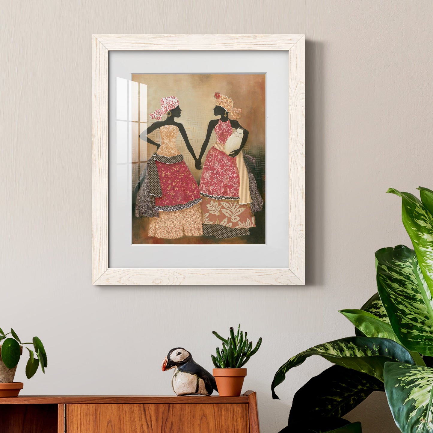 Village Women I - Premium Framed Print - Distressed Barnwood Frame - Ready to Hang