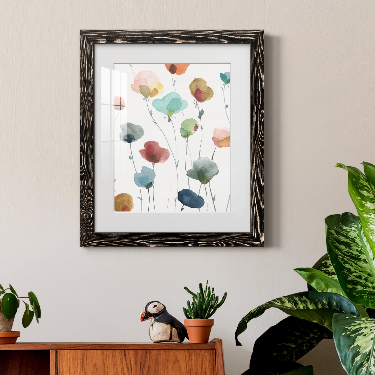 Lollipop Garden I - Premium Framed Print - Distressed Barnwood Frame - Ready to Hang