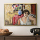 Woman Seated in an Armchair, c. 1920 - Floater Framed Canvas Print